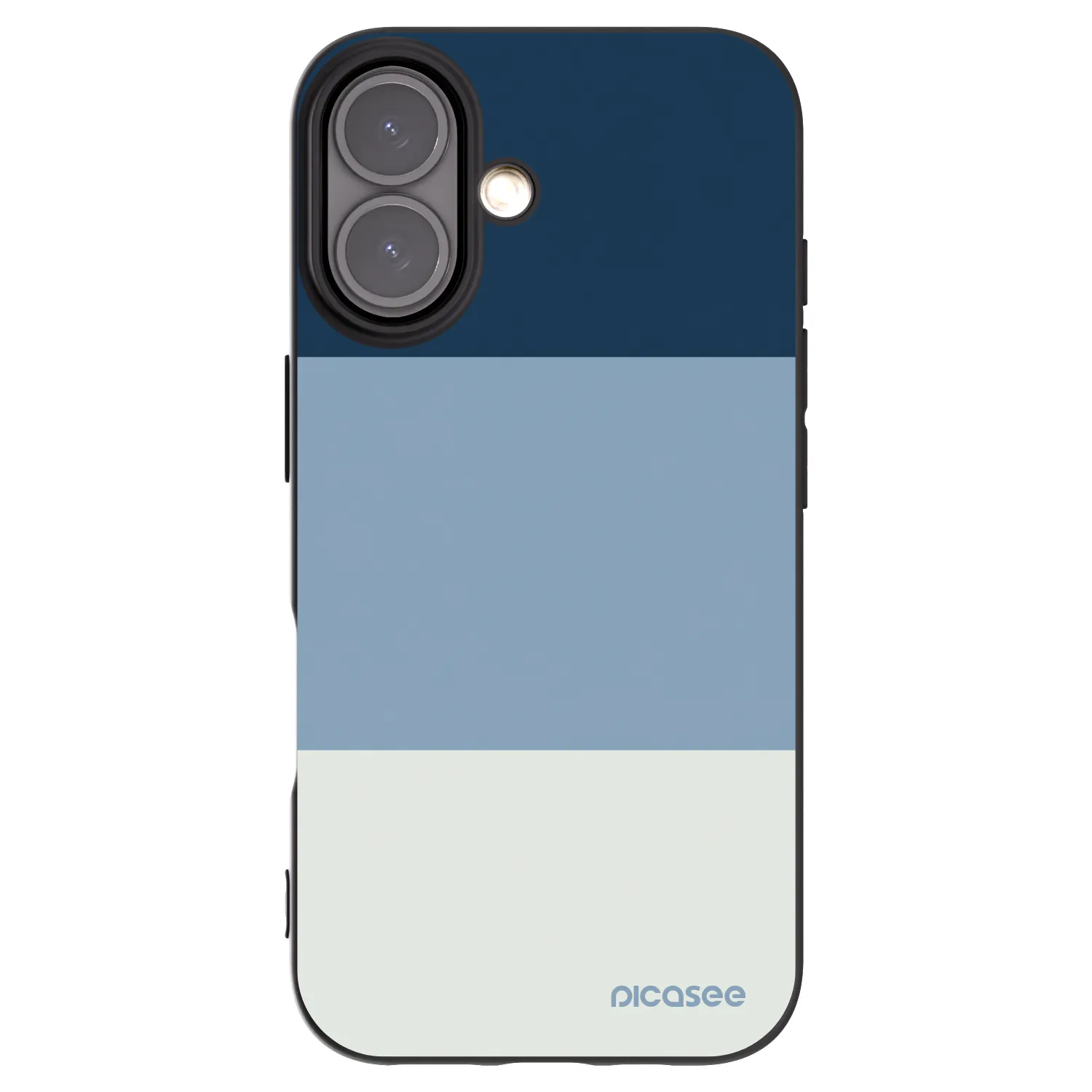 Picasee crna silikonska maskica za Apple iPhone 16 - Coastal Blue