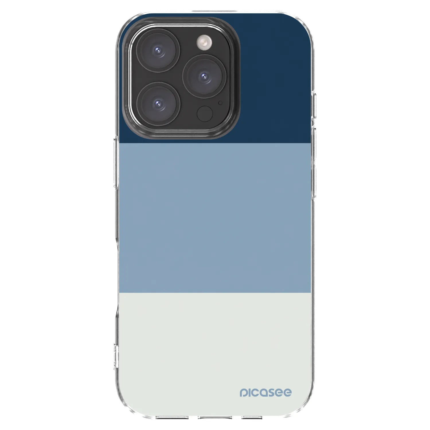 Picasee silikonska prozirna maskica za Apple iPhone 16 Pro - Coastal Blue