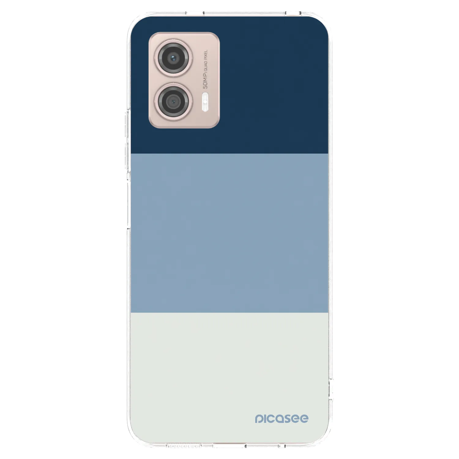 Picasee silikonska prozirna maskica za Motorola Moto G53 5G - Coastal Blue