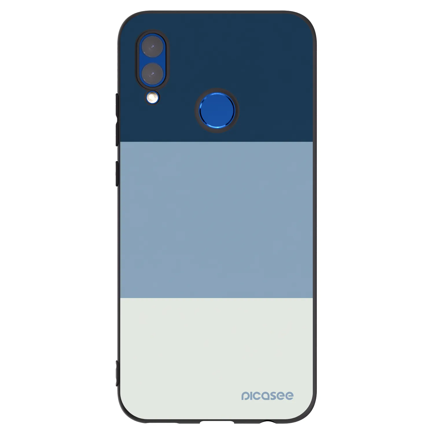 Picasee crna silikonska maskica za Huawei P Smart 2019 - Coastal Blue