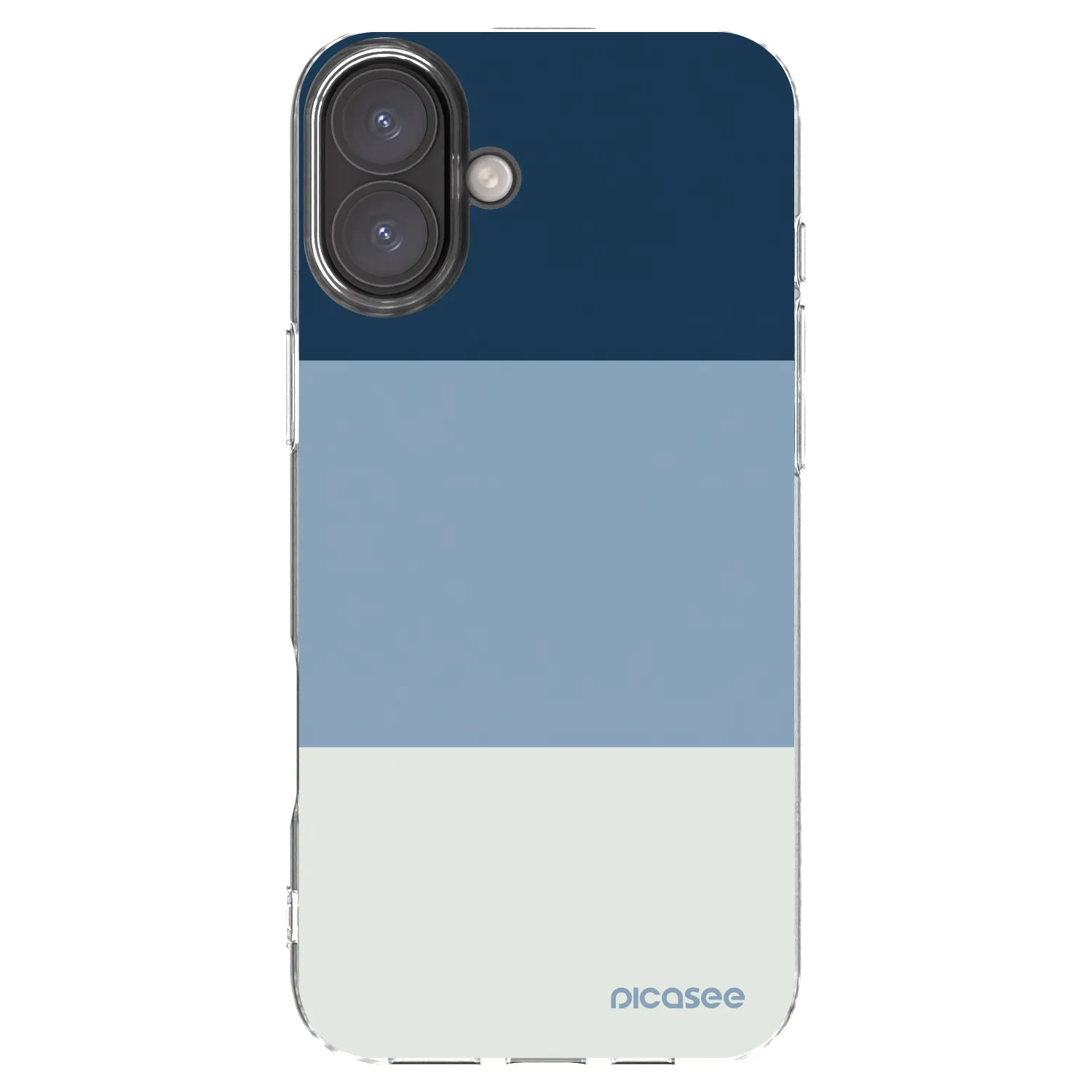 Picasee silikonska prozirna maskica za Apple iPhone 16 Plus - Coastal Blue