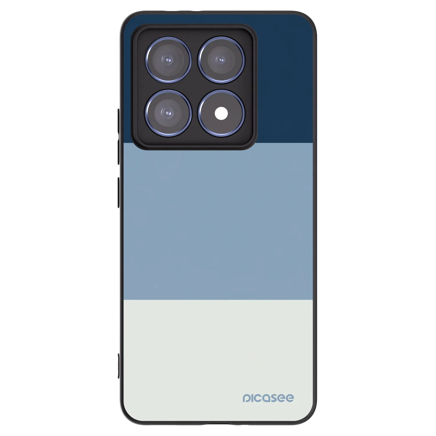 Picasee crna silikonska maskica za Xiaomi 14T Pro - Coastal Blue