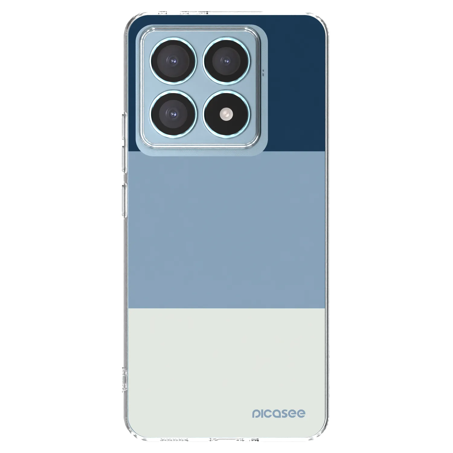 Picasee silikonska prozirna maskica za Xiaomi 14T Pro - Coastal Blue