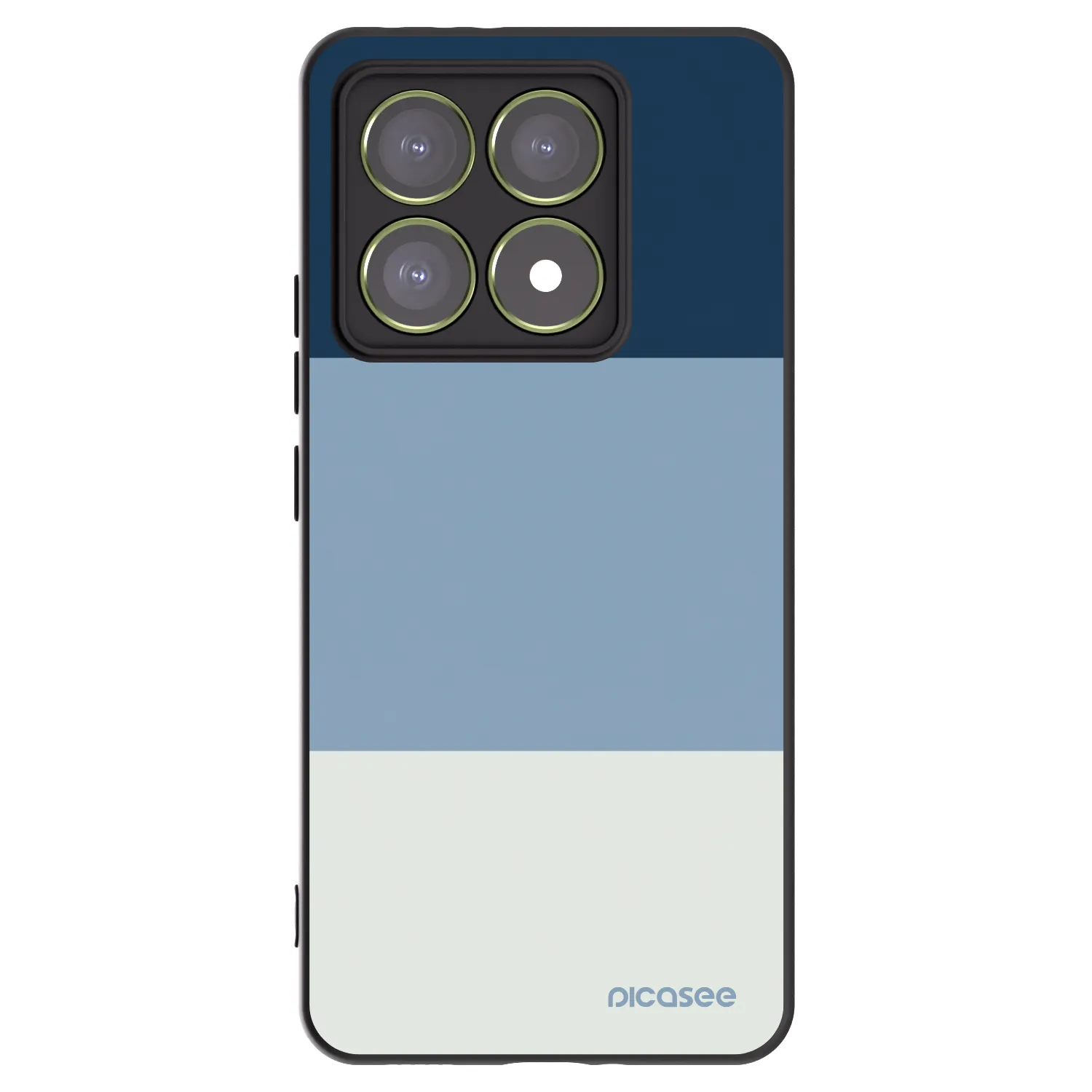 Picasee crna silikonska maskica za Xiaomi 14T - Coastal Blue