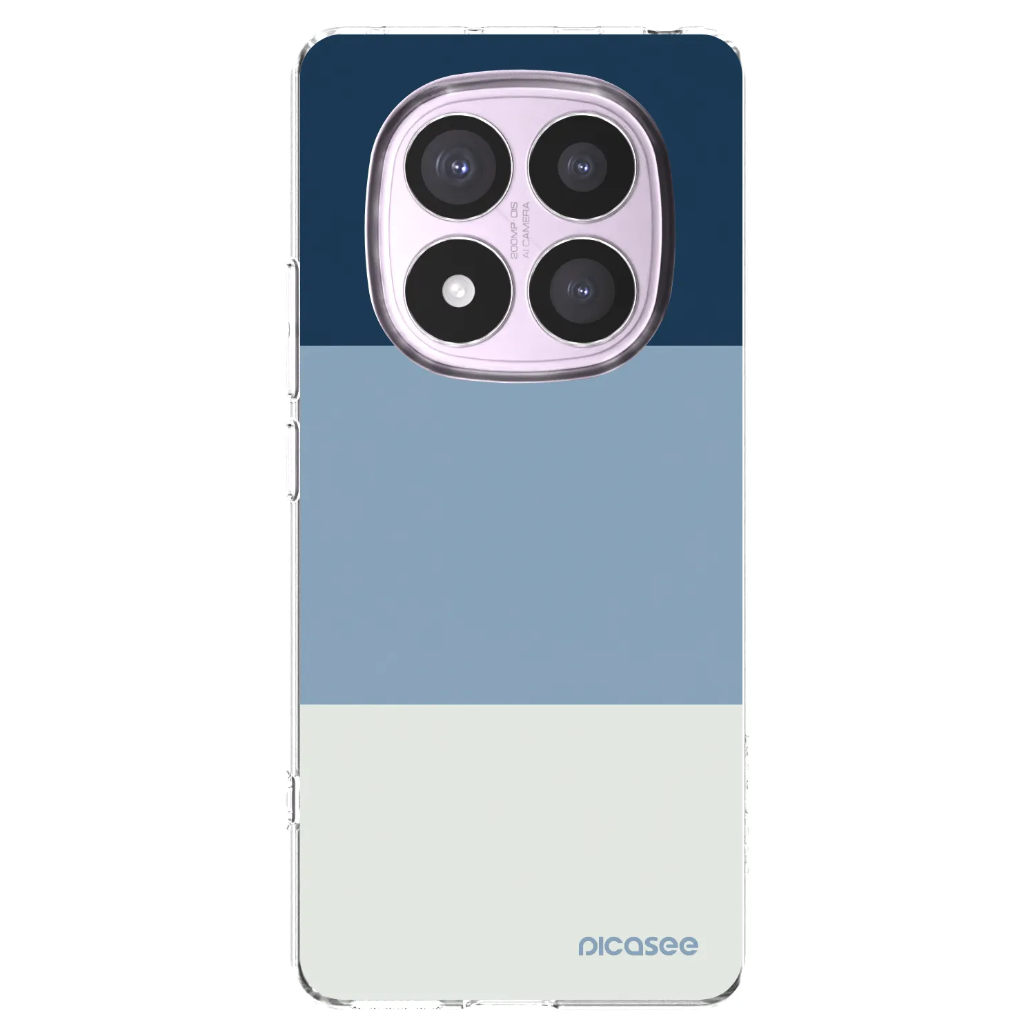 Picasee silikonska prozirna maskica za Xiaomi Redmi Note 14 Pro 5G - Coastal Blue