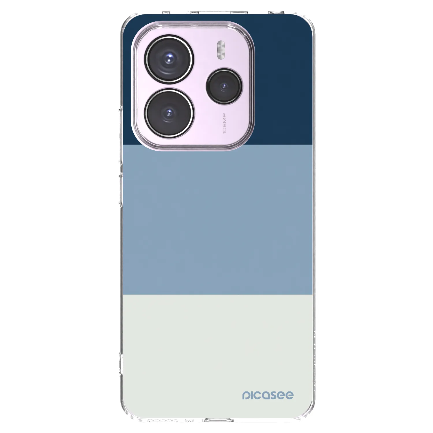Picasee silikonska prozirna maskica za Xiaomi Redmi Note 14 5G - Coastal Blue