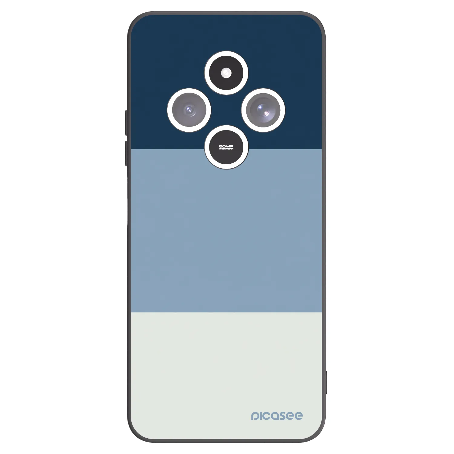 Picasee crna silikonska maskica za Xiaomi Redmi 14C - Coastal Blue