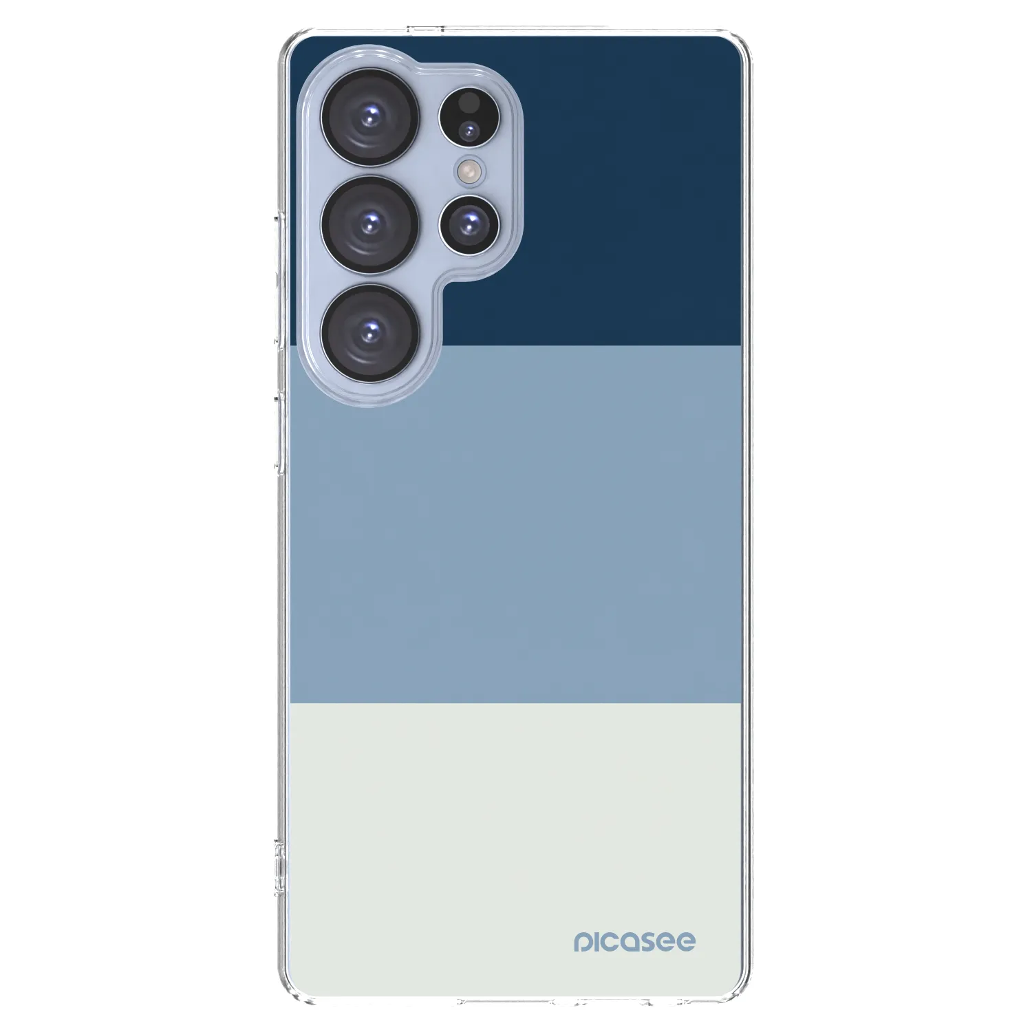Picasee silikonska prozirna maskica za Samsung Galaxy S25 Ultra 5G - Coastal Blue