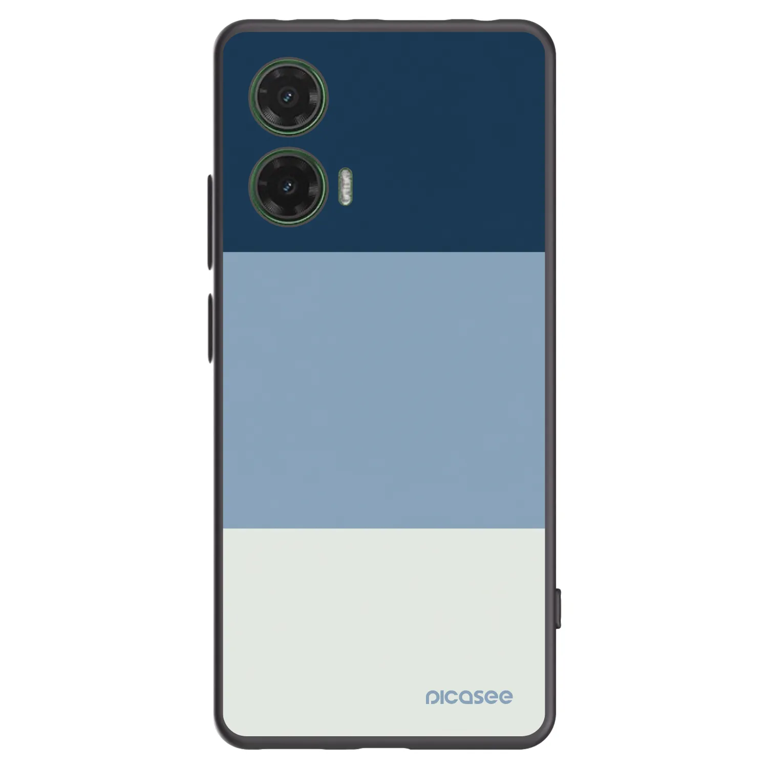 Picasee crna silikonska maskica za Motorola Moto G35 5G - Coastal Blue