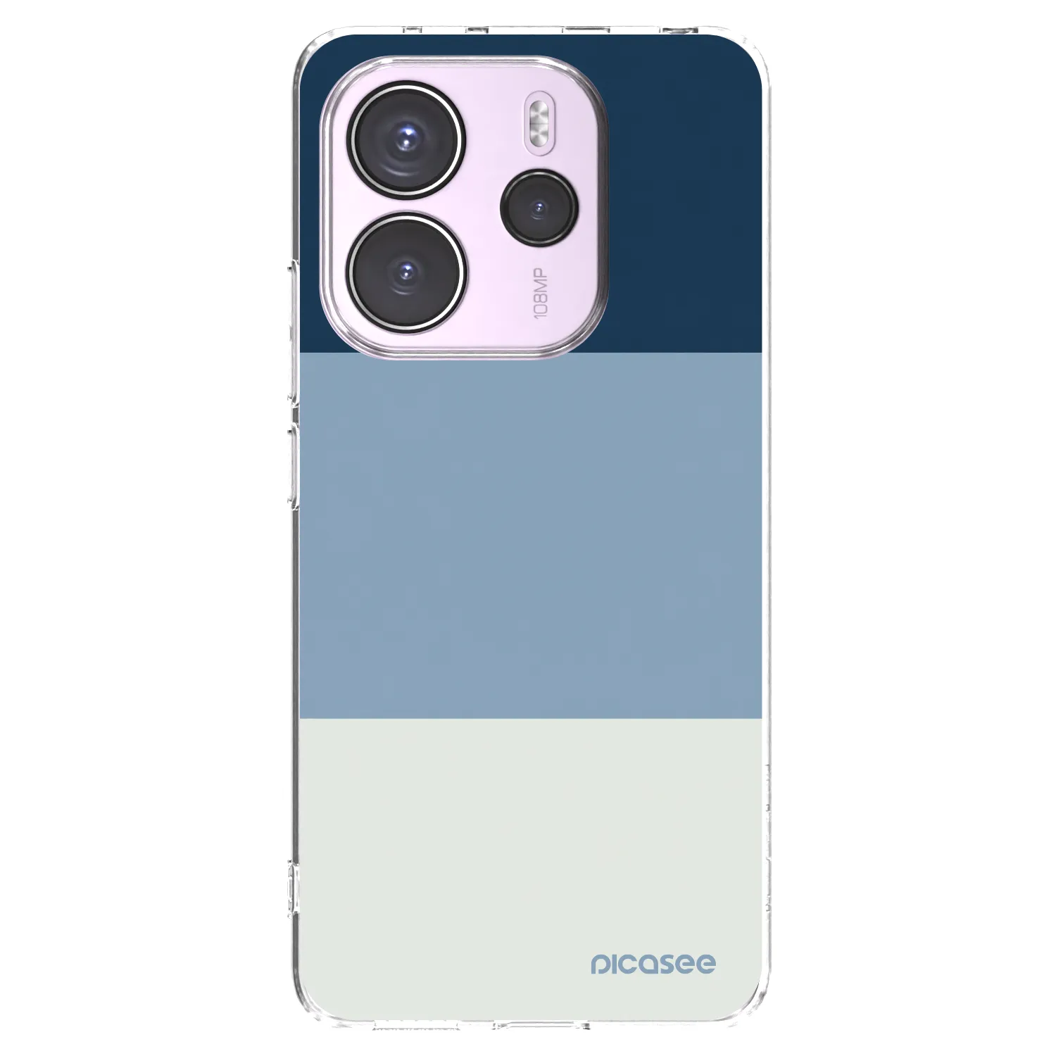 Picasee silikonska prozirna maskica za Xiaomi Redmi Note 14 4G - Coastal Blue