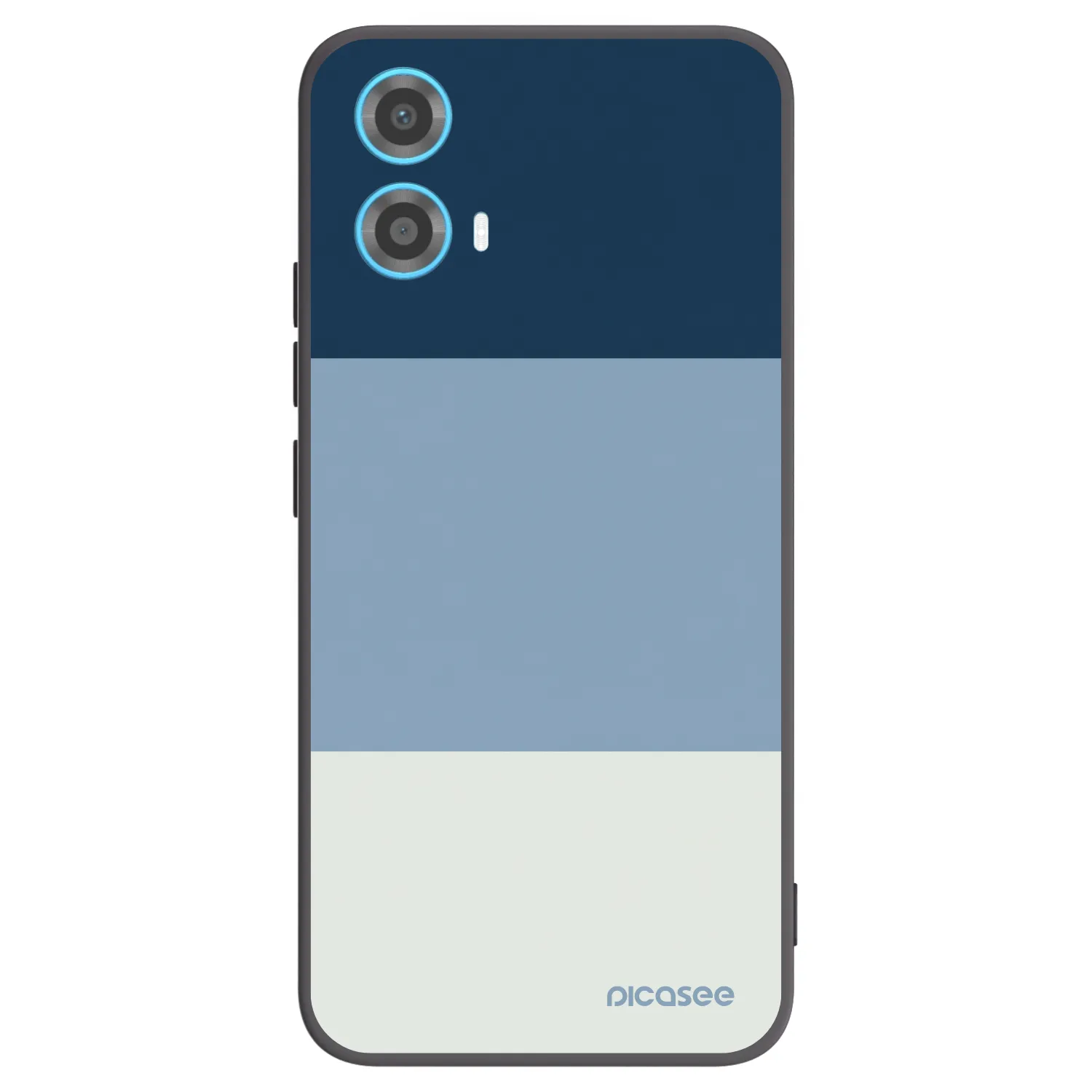 Picasee crna silikonska maskica za Motorola Moto G34 5G - Coastal Blue