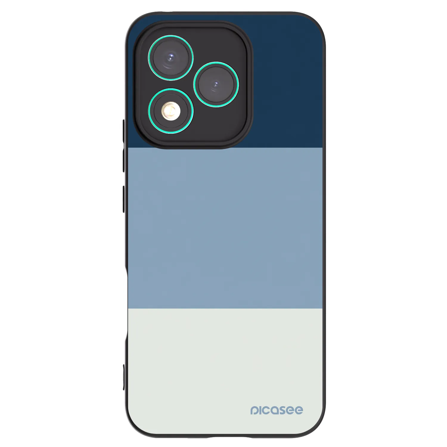 Picasee crna silikonska maskica za Honor 400 Lite 5G - Coastal Blue