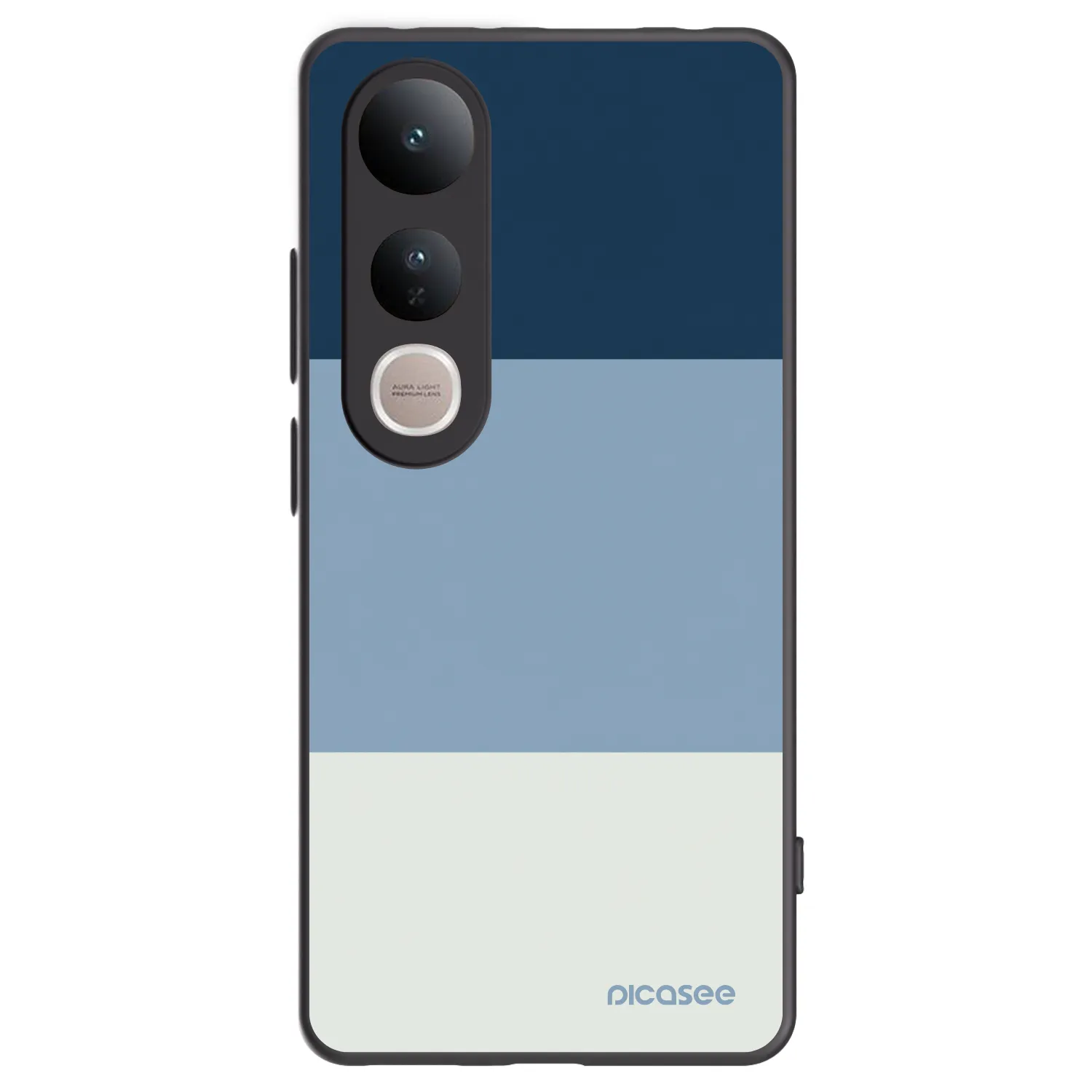 Picasee crna silikonska maskica za Vivo V50 Lite 5G - Coastal Blue