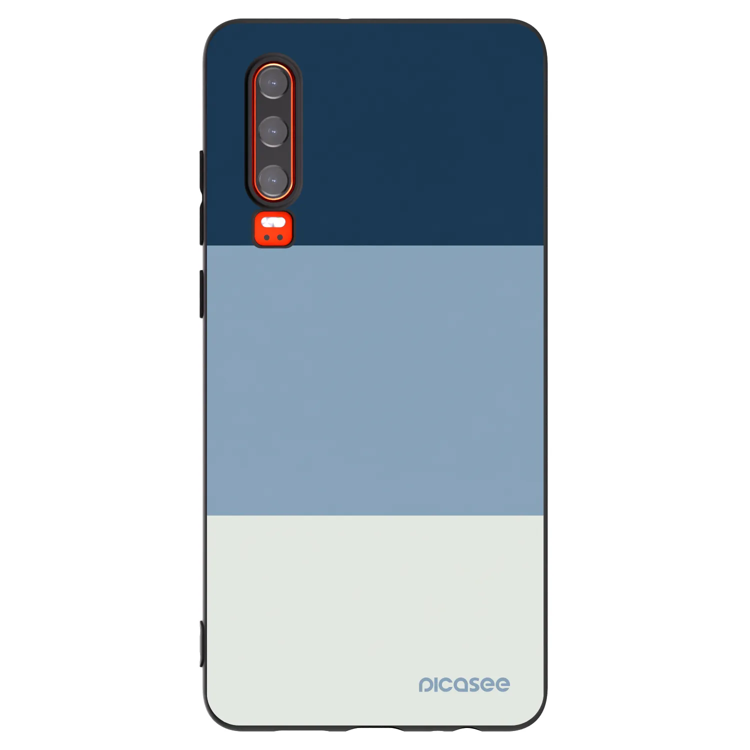 Picasee crna silikonska maskica za Huawei P30 - Coastal Blue