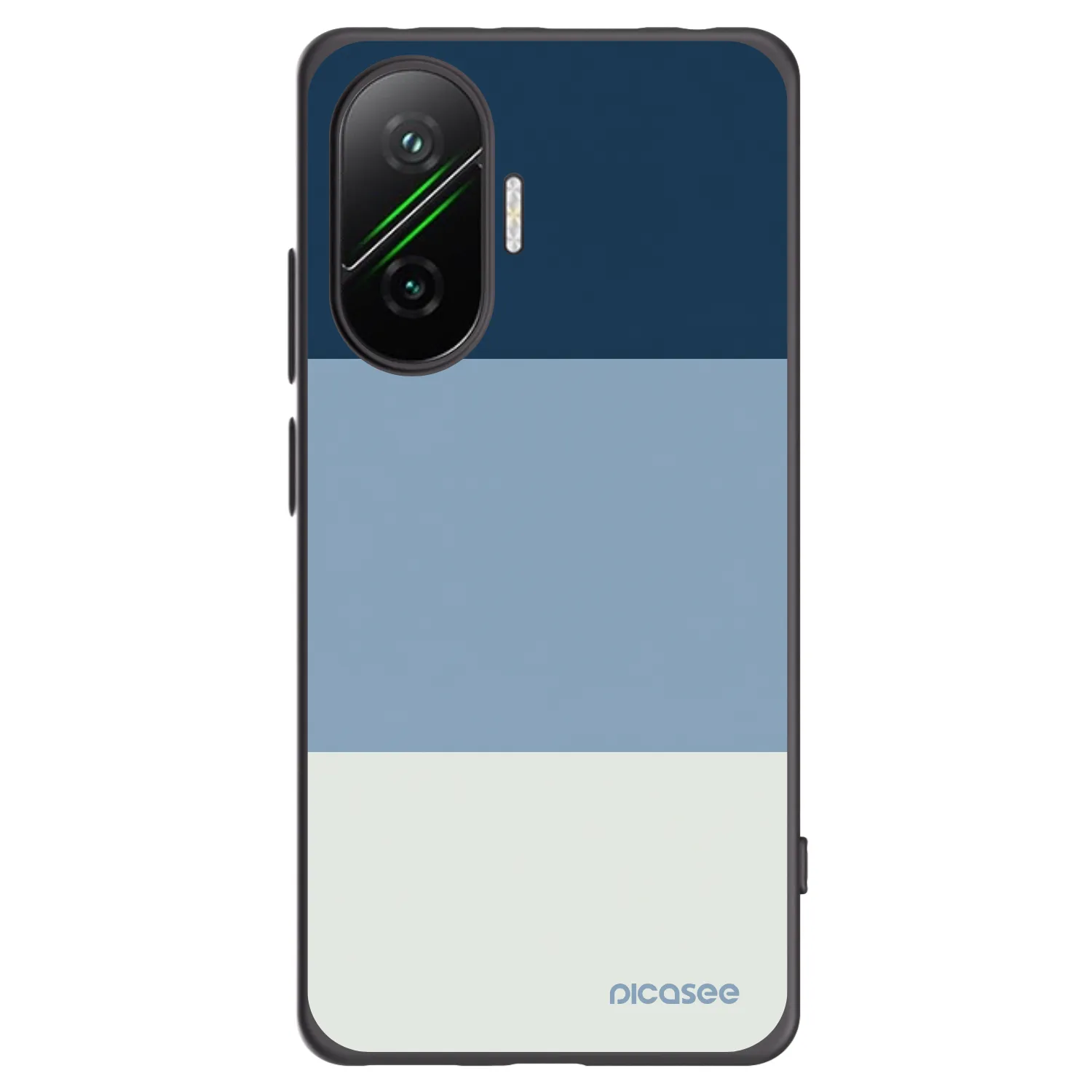 Picasee crna silikonska maskica za Xiaomi Poco F7 5G - Coastal Blue