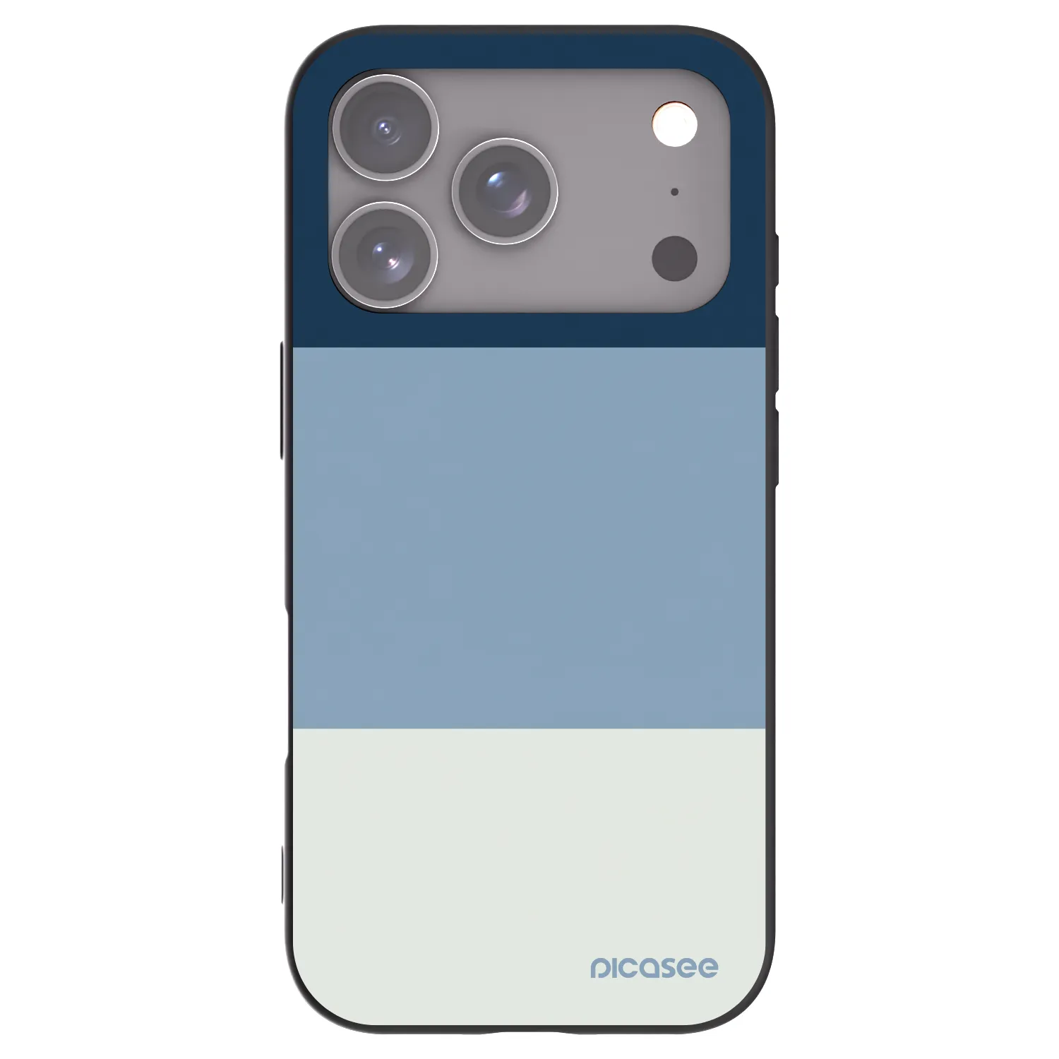 Picasee crna silikonska maskica za Apple iPhone 17 Pro - Coastal Blue