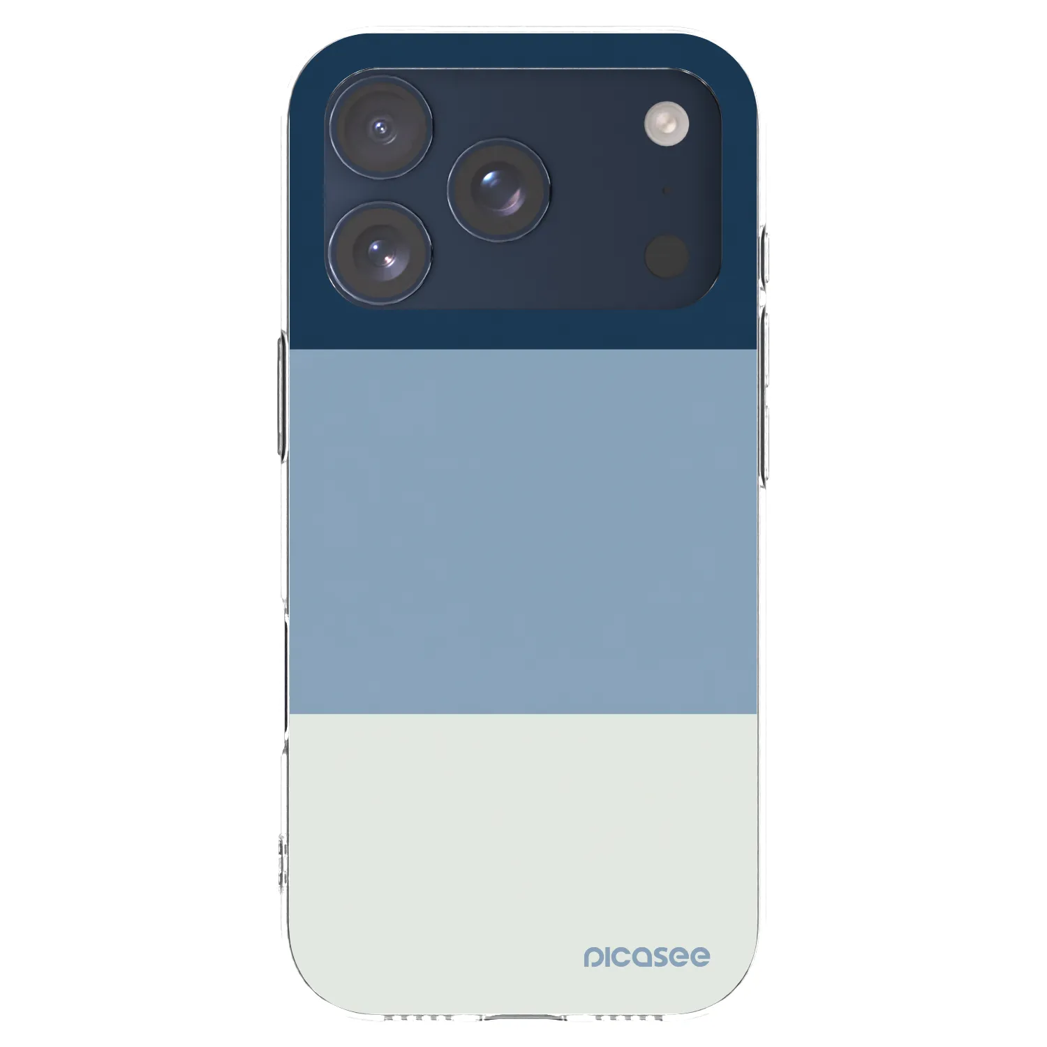 Picasee silikonska prozirna maskica za Apple iPhone 17 Pro - Coastal Blue