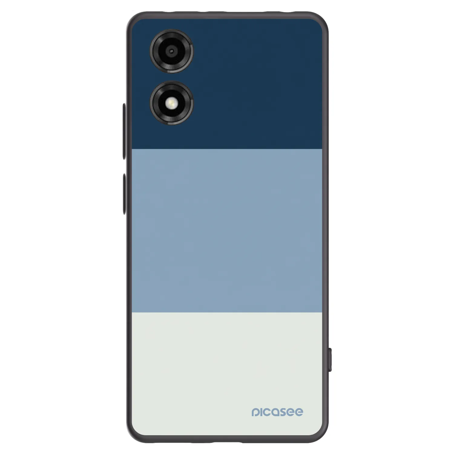 Picasee crna silikonska maskica za Motorola Moto E14 - Coastal Blue