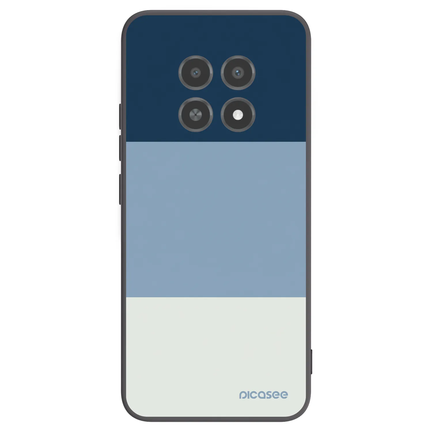Picasee crna silikonska maskica za Realme 12X - Coastal Blue