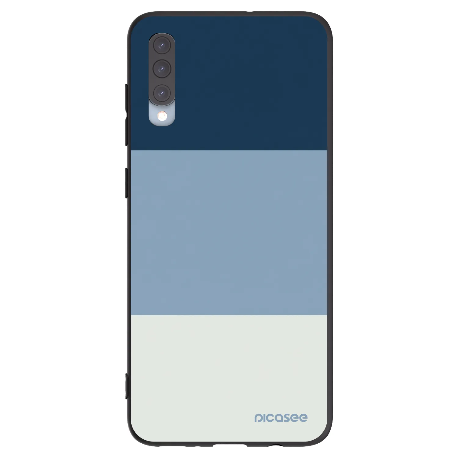 Picasee crna silikonska maskica za Samsung Galaxy A70 A705F - Coastal Blue