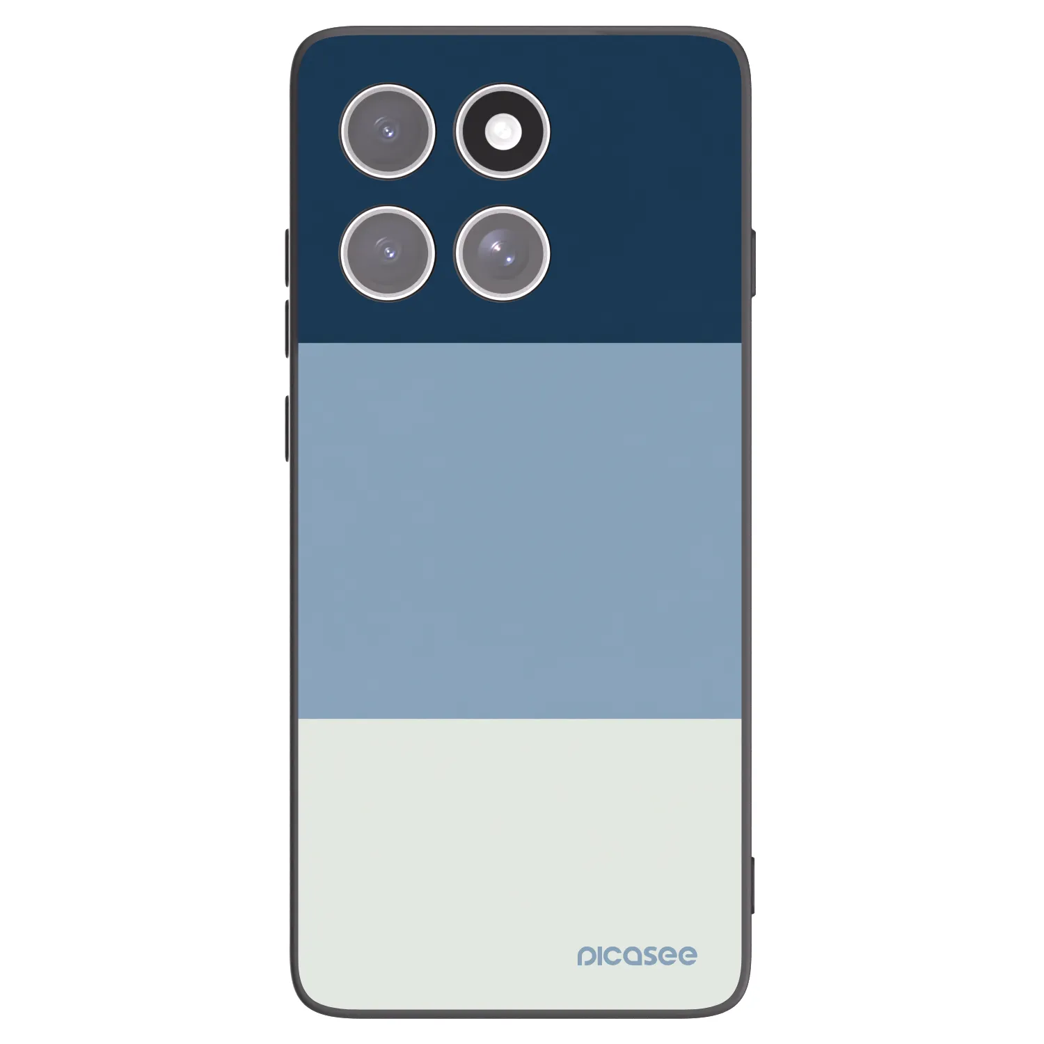 Picasee crna silikonska maskica za Motorola Edge 60 Pro - Coastal Blue
