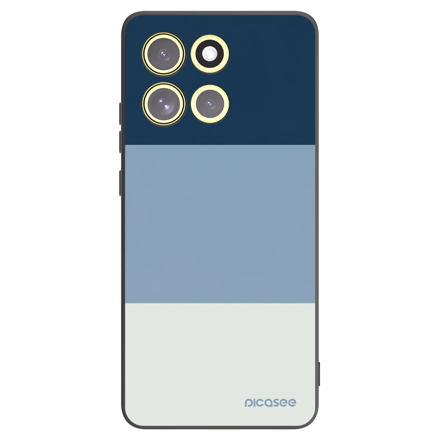 Picasee crna silikonska maskica za Motorola Moto G86 5G - Coastal Blue