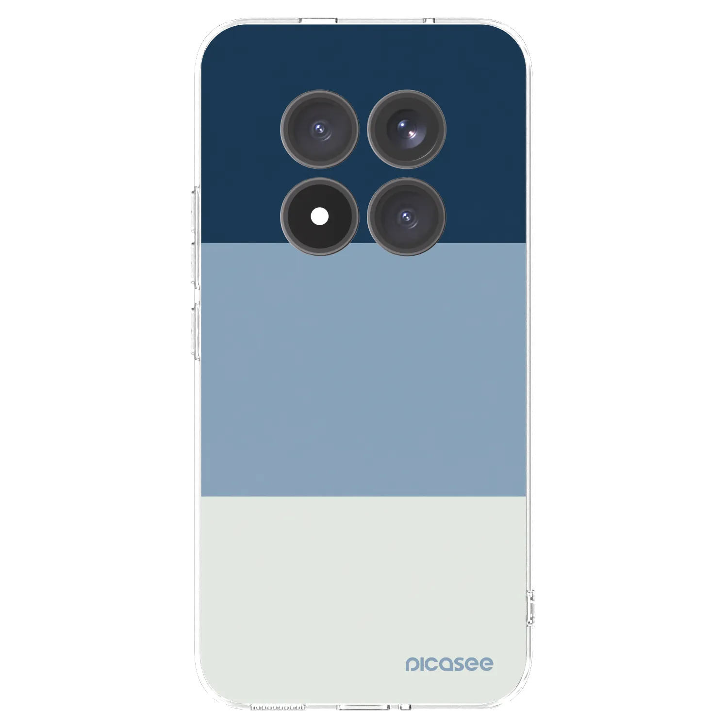 Picasee silikonska prozirna maskica za Xiaomi Redmi Note 15 Pro+ - Coastal Blue