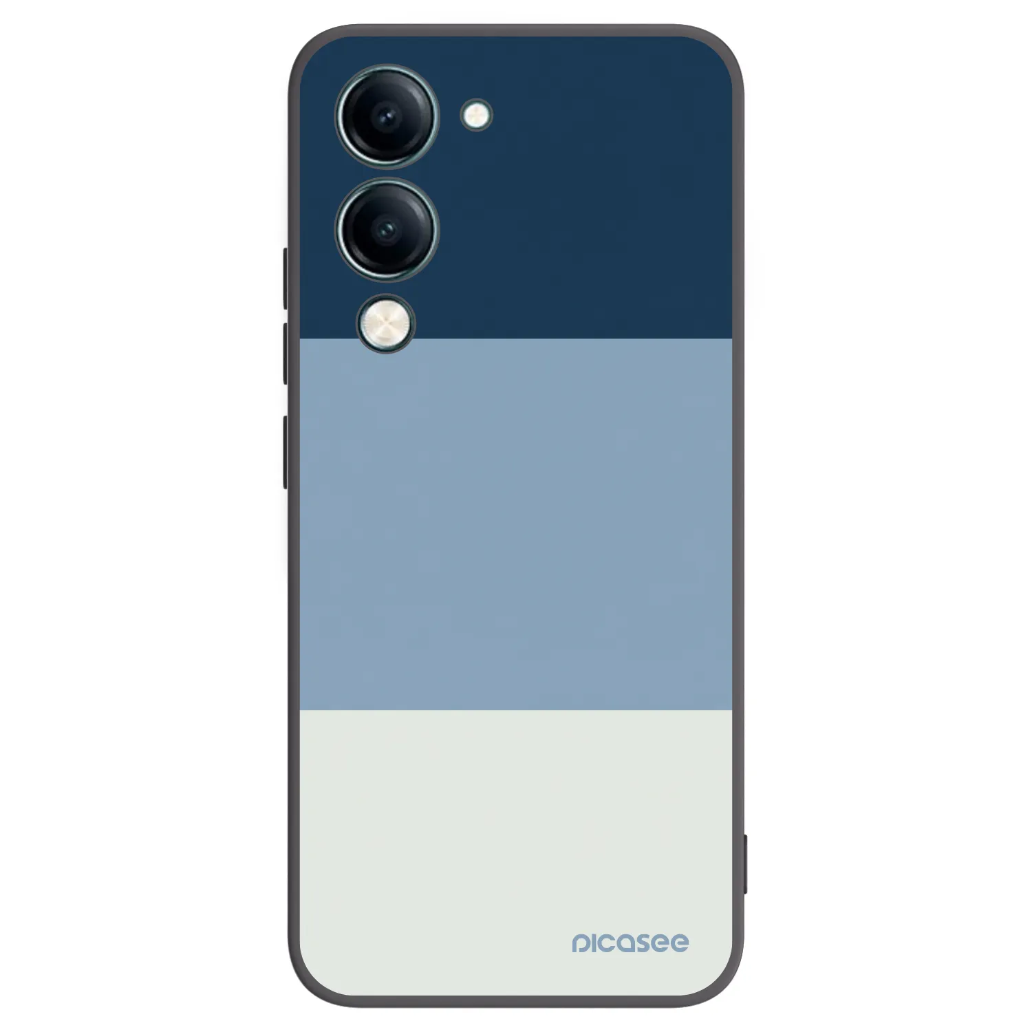 Picasee crna silikonska maskica za Vivo Y29s 5G - Coastal Blue