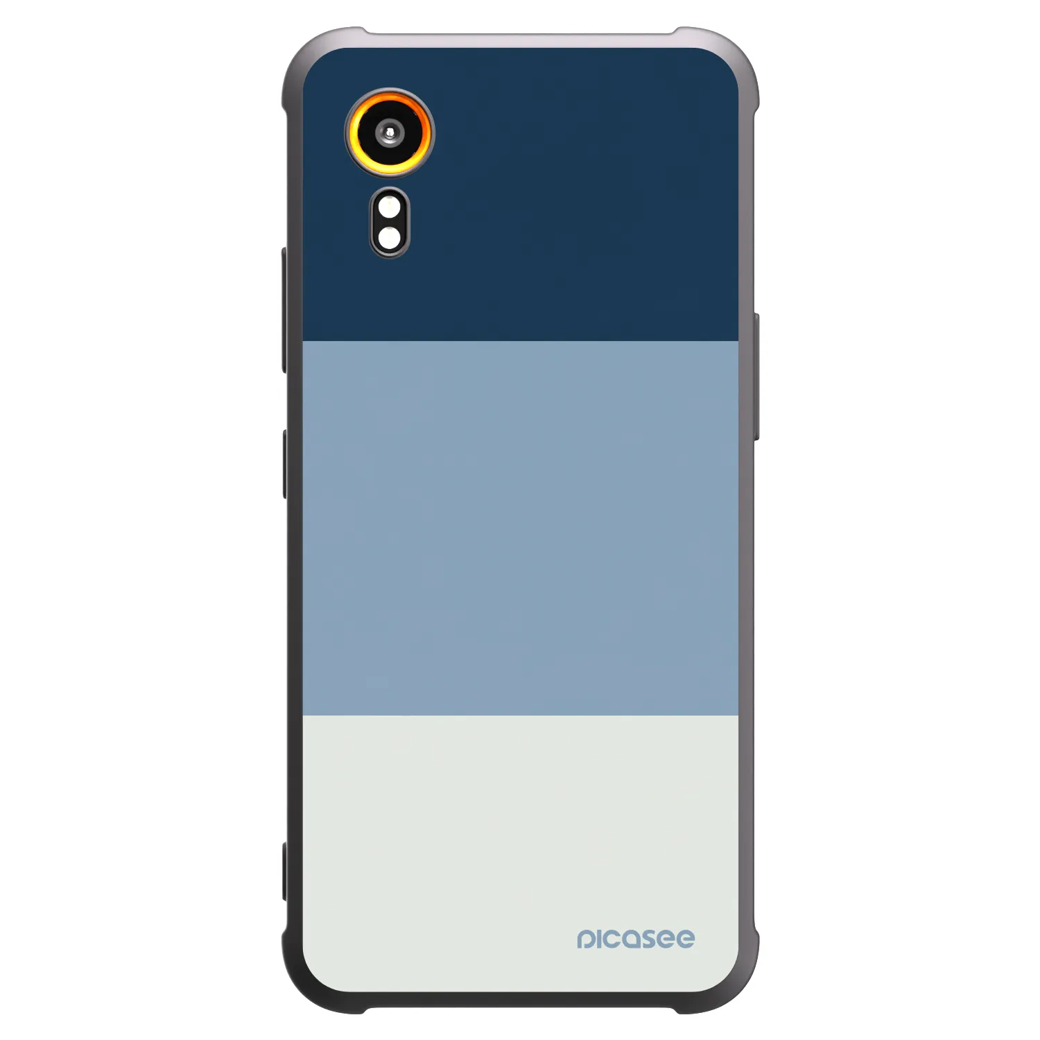 Picasee crna silikonska maskica za Samsung Galaxy XCover 7 - Coastal Blue