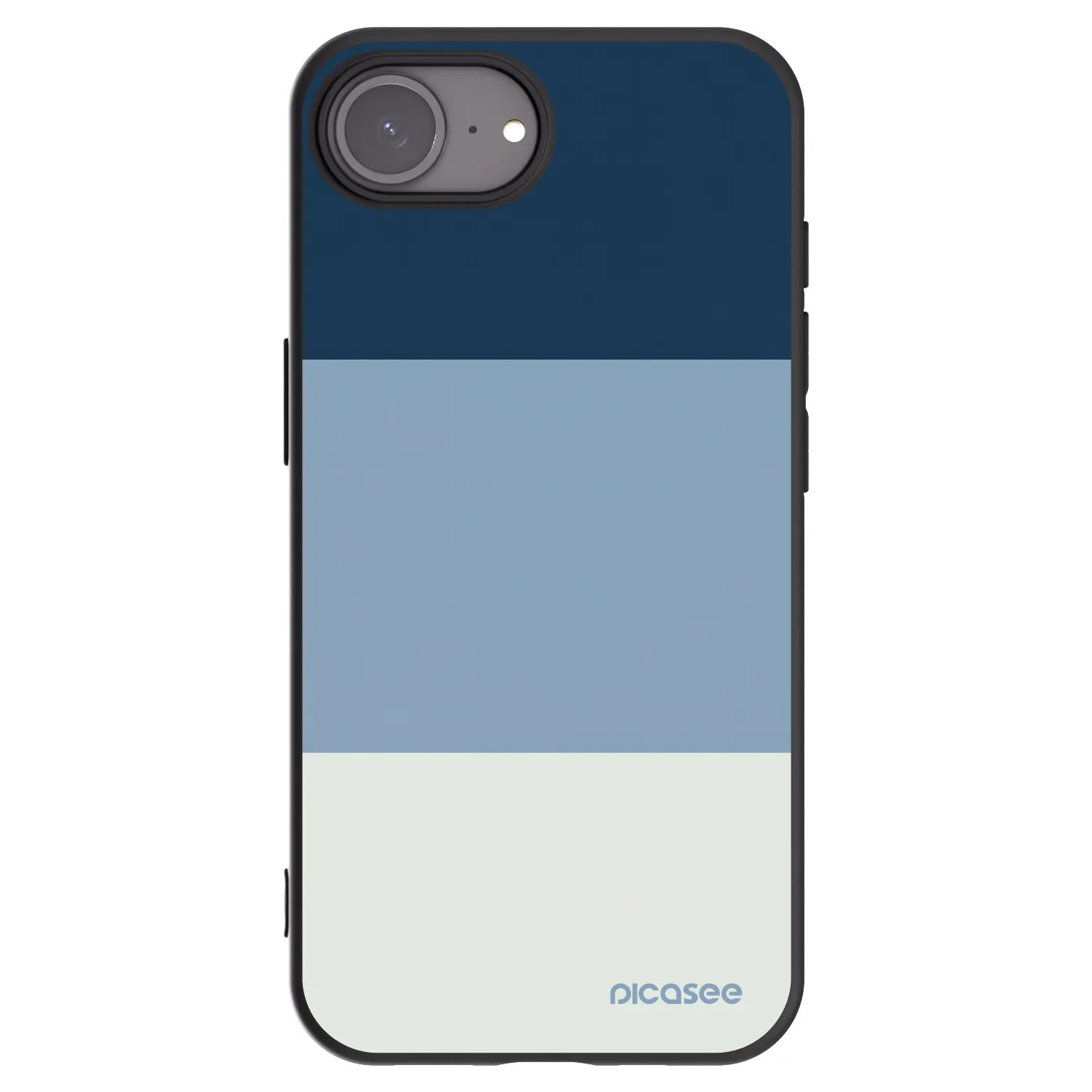 Picasee crna silikonska maskica za Apple iPhone 17e - Coastal Blue