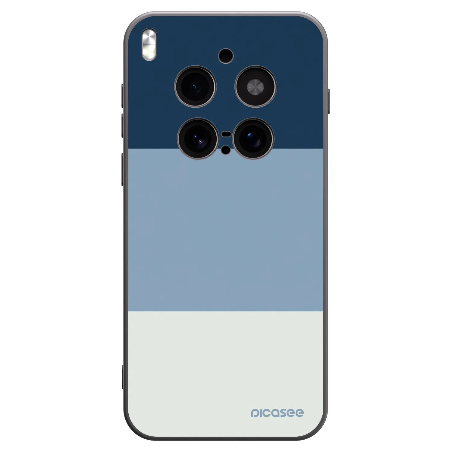 Picasee crna silikonska maskica za Vivo X300 Pro - Coastal Blue