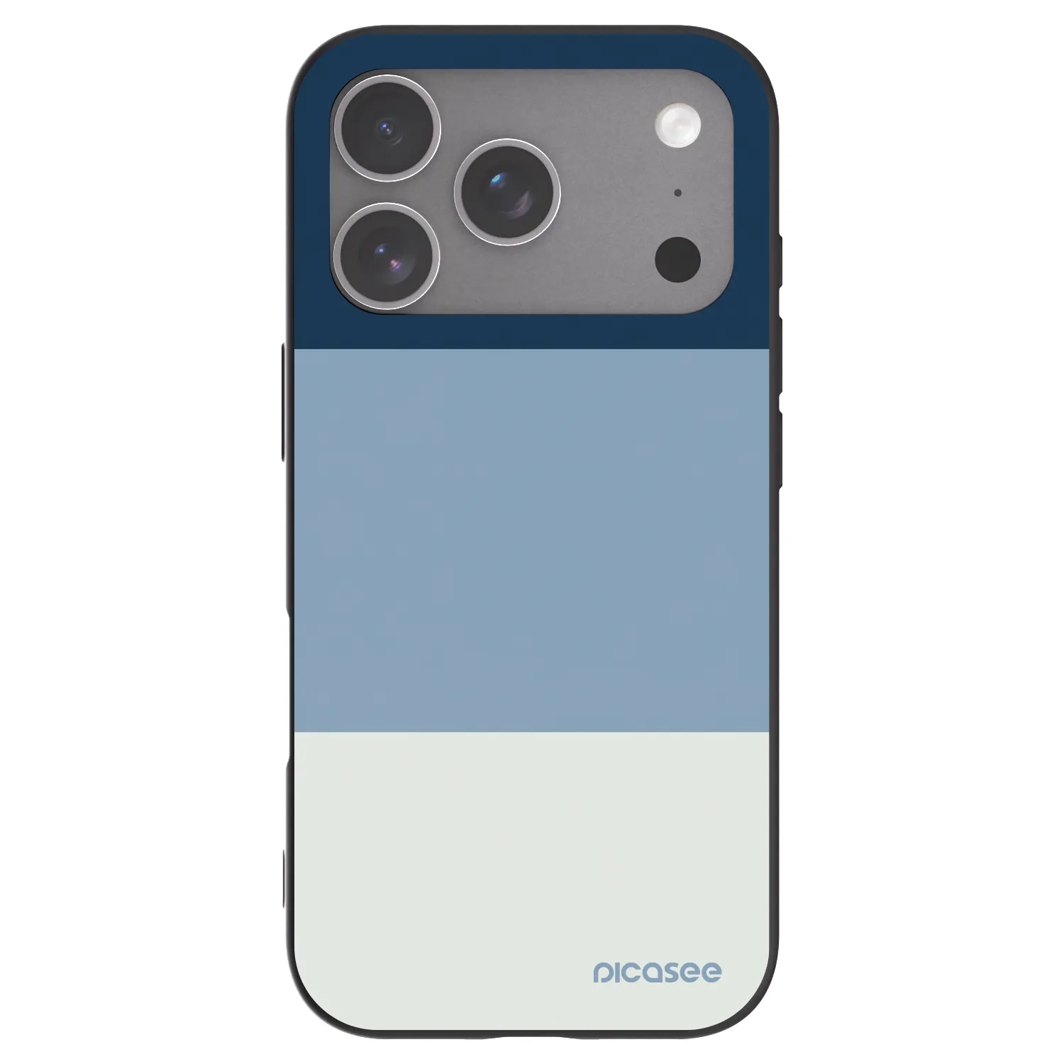 Picasee crna silikonska maskica za Apple iPhone 18 Pro - Coastal Blue