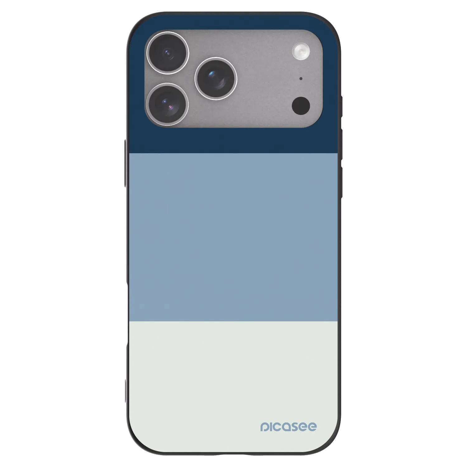 Picasee crna silikonska maskica za Apple iPhone 18 Pro Max - Coastal Blue