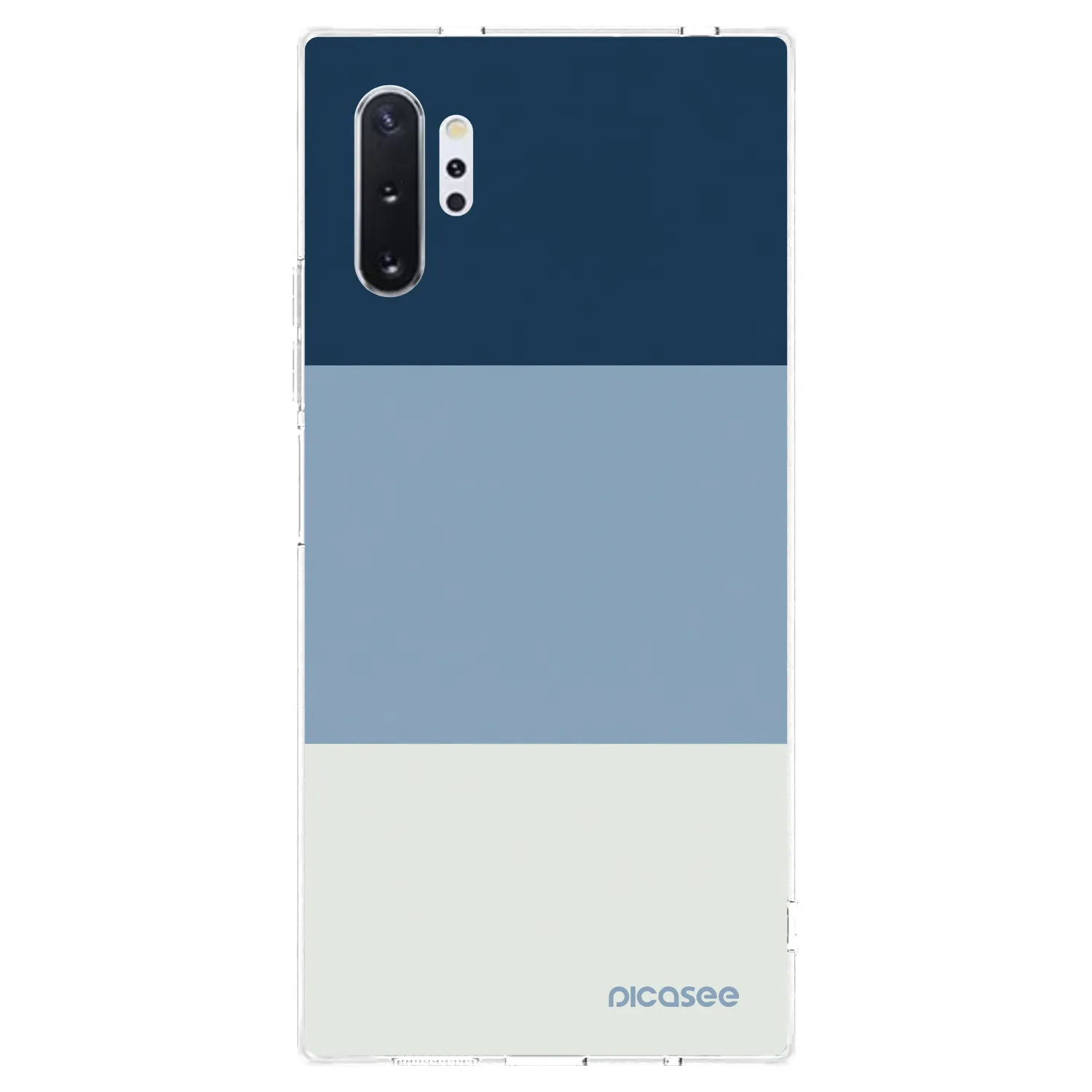 Picasee silikonska prozirna maskica za Samsung Galaxy Note 10+ N975F - Coastal Blue