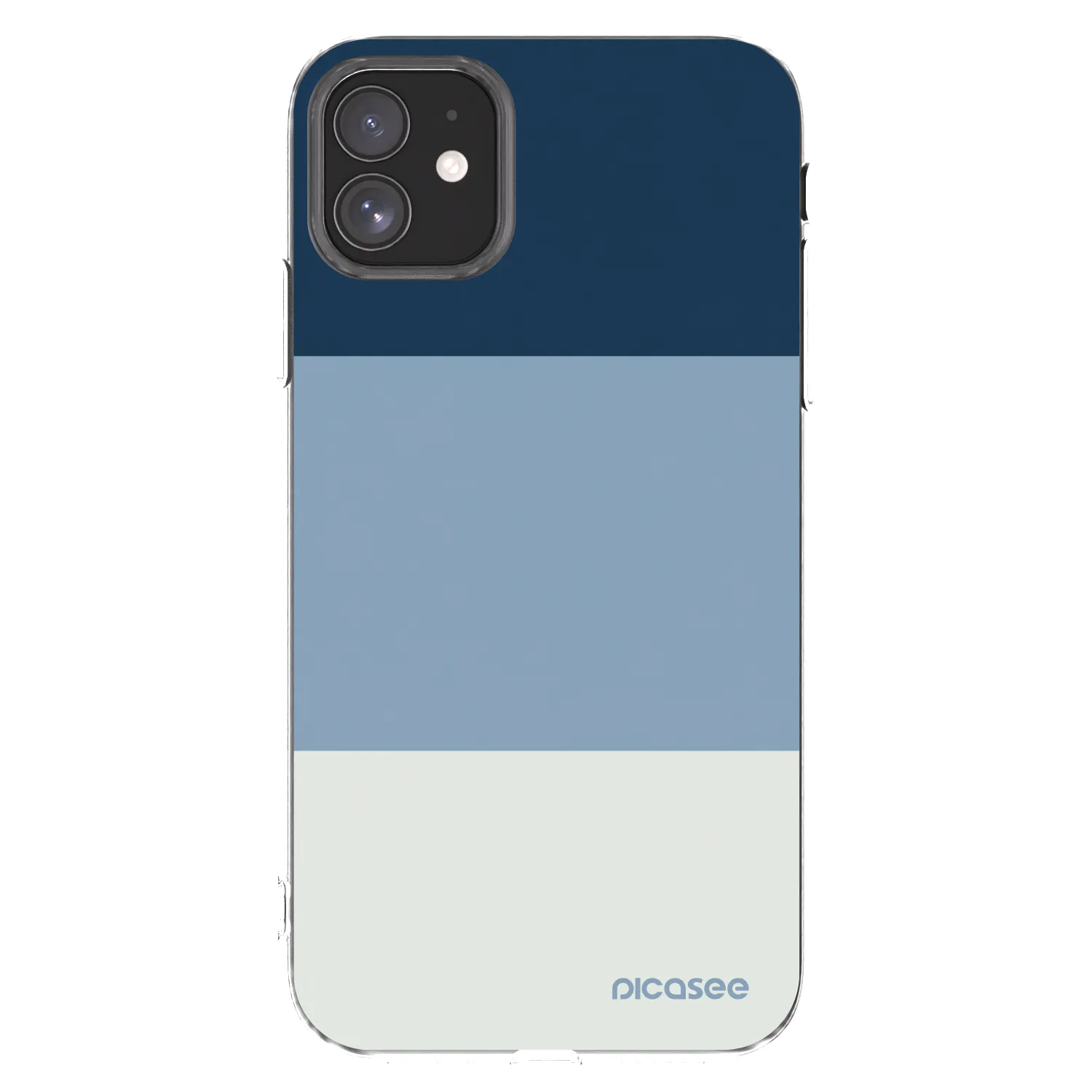 Picasee silikonska prozirna maskica za Apple iPhone 11 - Coastal Blue