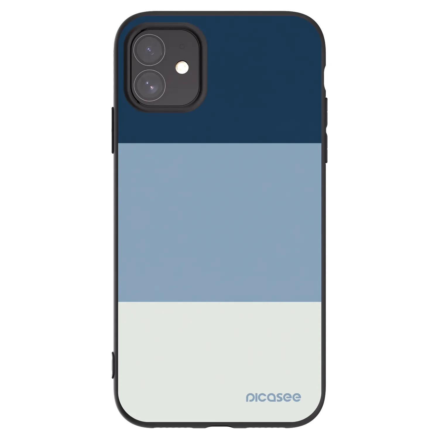 Picasee crna silikonska maskica za Apple iPhone 11 - Coastal Blue