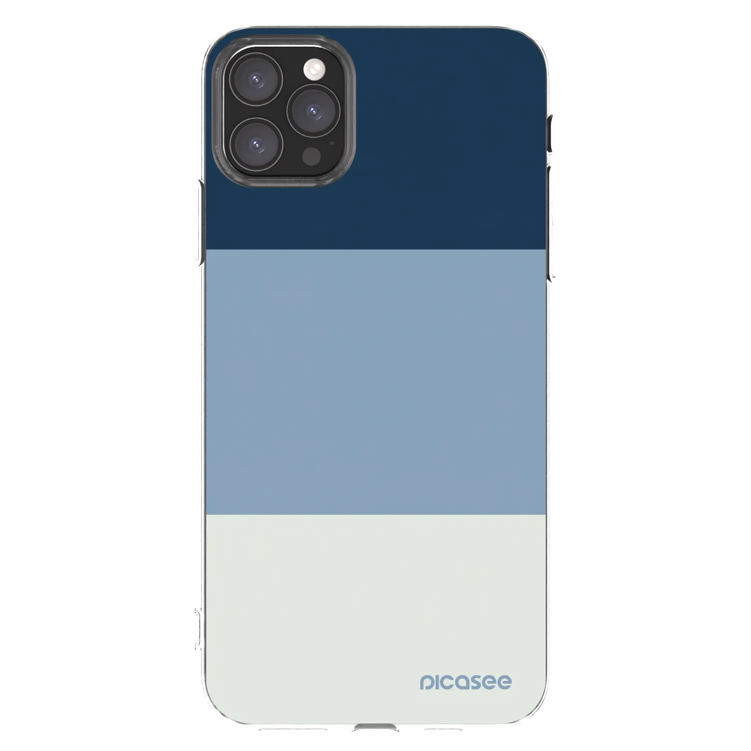 Picasee silikonska prozirna maskica za Apple iPhone 11 Pro Max - Coastal Blue