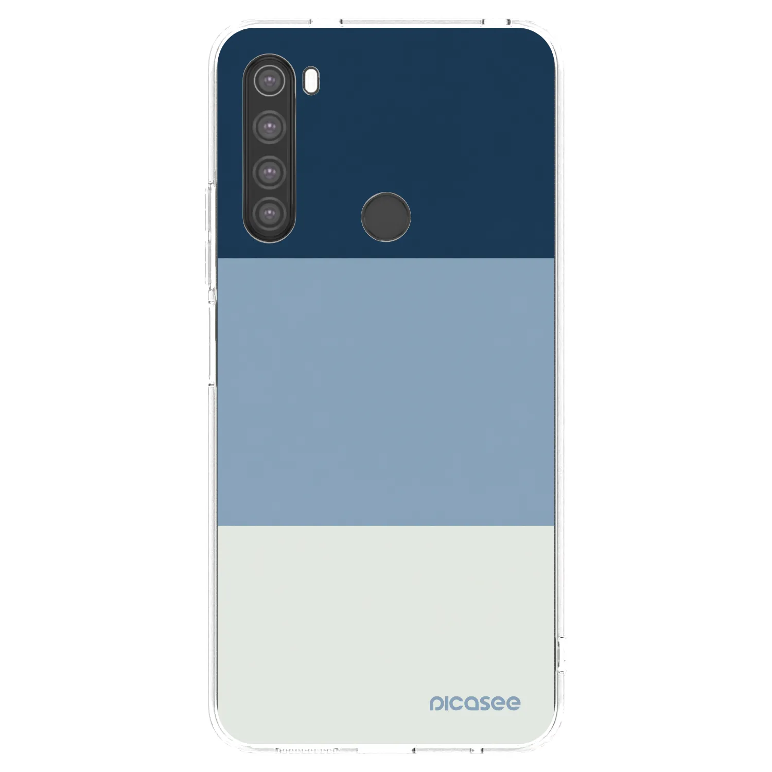 Picasee silikonska prozirna maskica za Xiaomi Redmi Note 8 - Coastal Blue