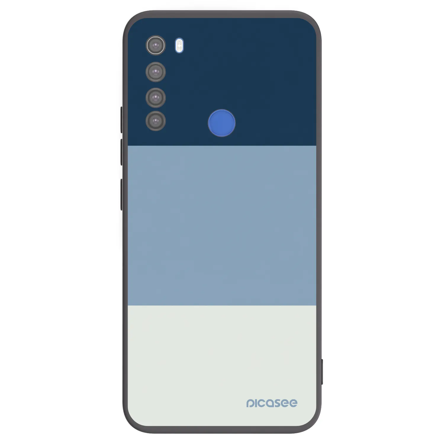 Picasee crna silikonska maskica za Xiaomi Redmi Note 8T - Coastal Blue