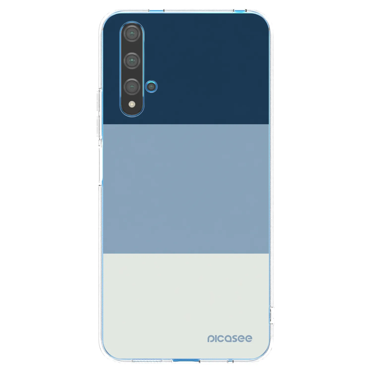 Picasee silikonska prozirna maskica za Huawei Nova 5T - Coastal Blue
