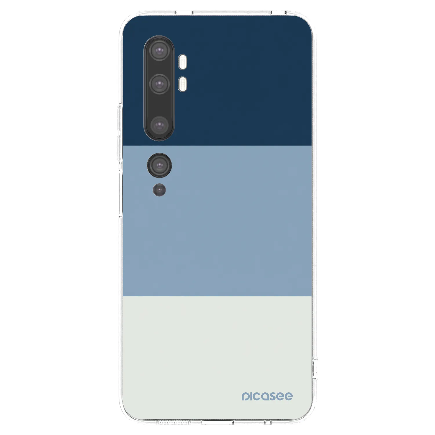 Picasee silikonska prozirna maskica za Xiaomi Mi Note 10 (Pro) - Coastal Blue