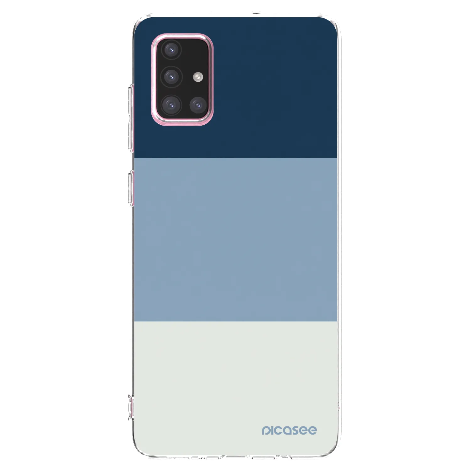 Picasee silikonska prozirna maskica za Samsung Galaxy A71 A715F - Coastal Blue