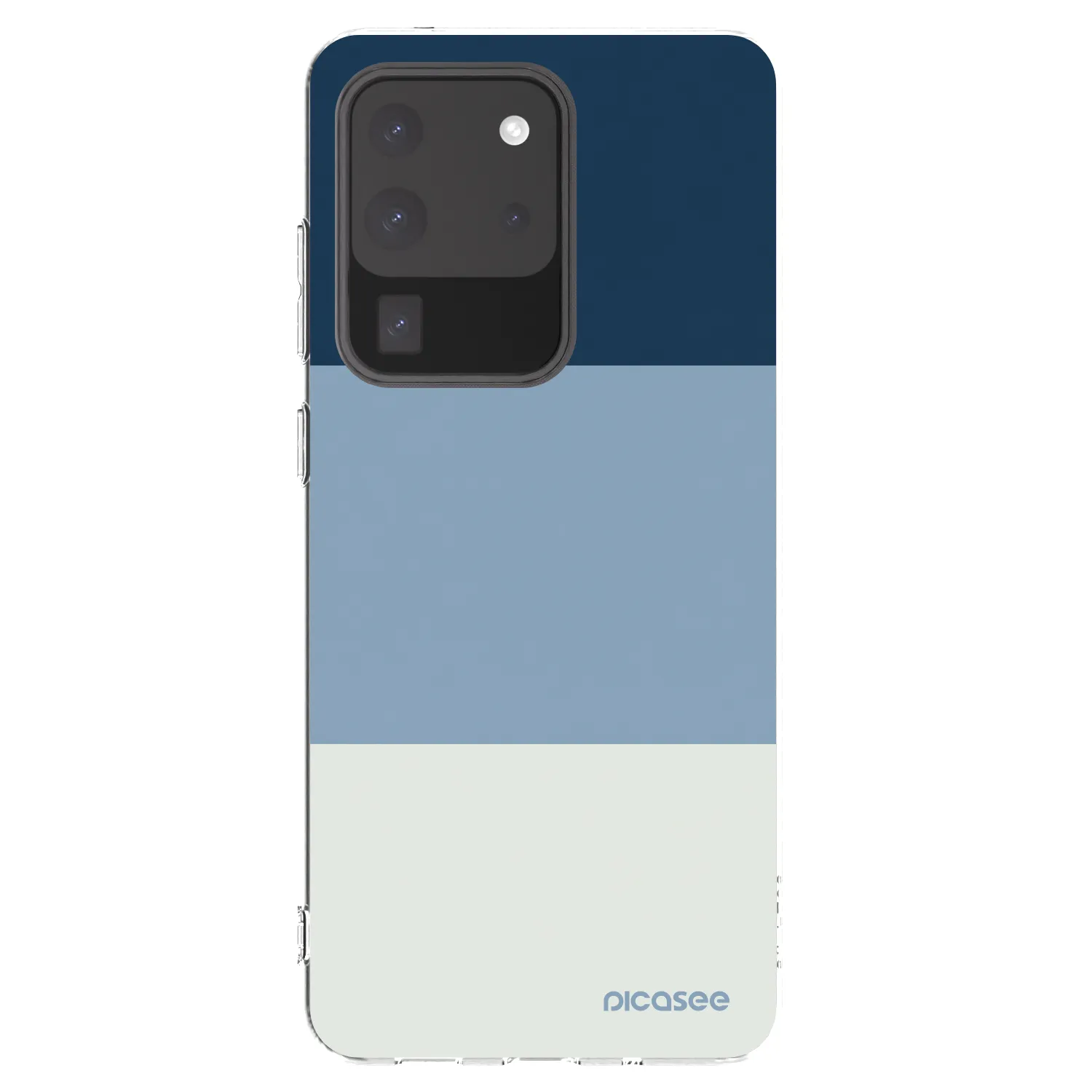 Picasee silikonska prozirna maskica za Samsung Galaxy S20 Ultra 5G G988F - Coastal Blue