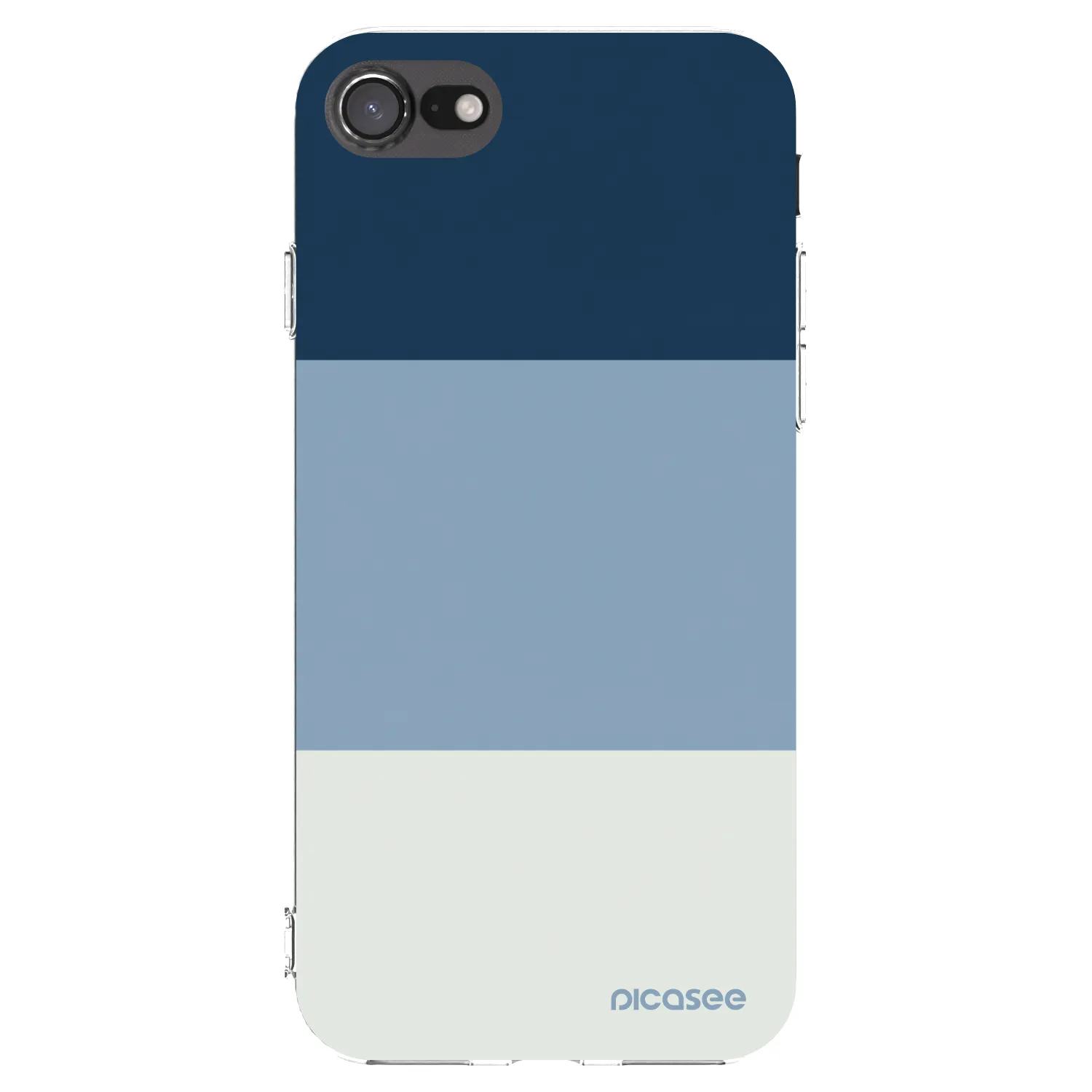 Picasee silikonska prozirna maskica za Apple iPhone SE 2020 - Coastal Blue