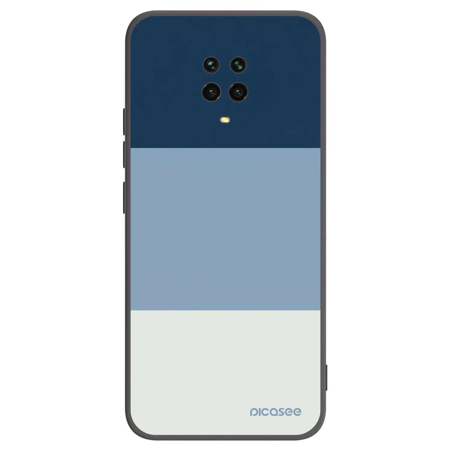 Picasee crna silikonska maskica za Xiaomi Redmi Note 9S - Coastal Blue