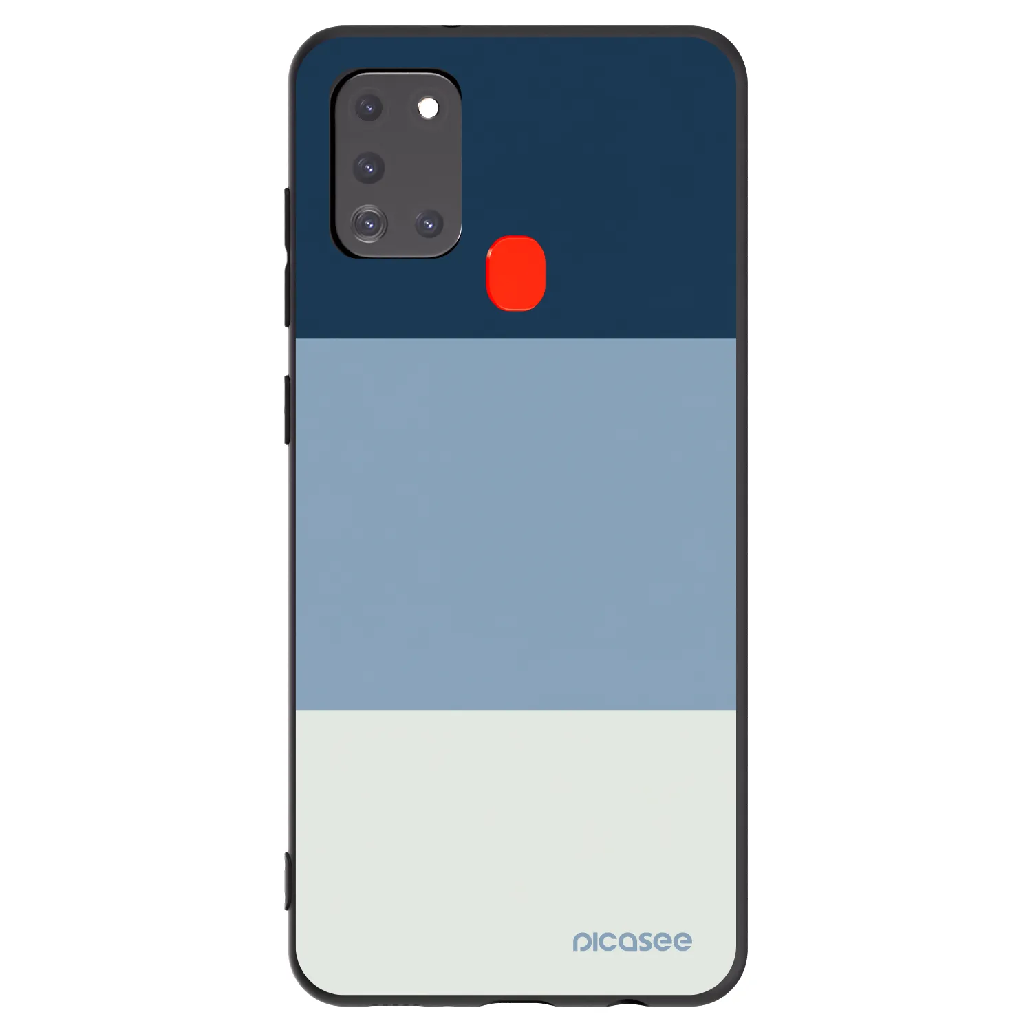 Picasee crna silikonska maskica za Samsung Galaxy A21s - Coastal Blue