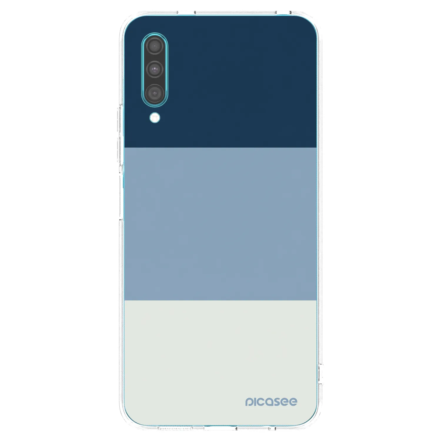 Picasee silikonska prozirna maskica za Samsung Galaxy A30s A307F - Coastal Blue