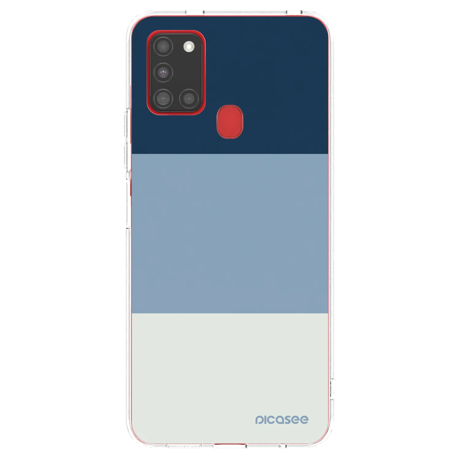 Picasee silikonska prozirna maskica za Samsung Galaxy A21s - Coastal Blue