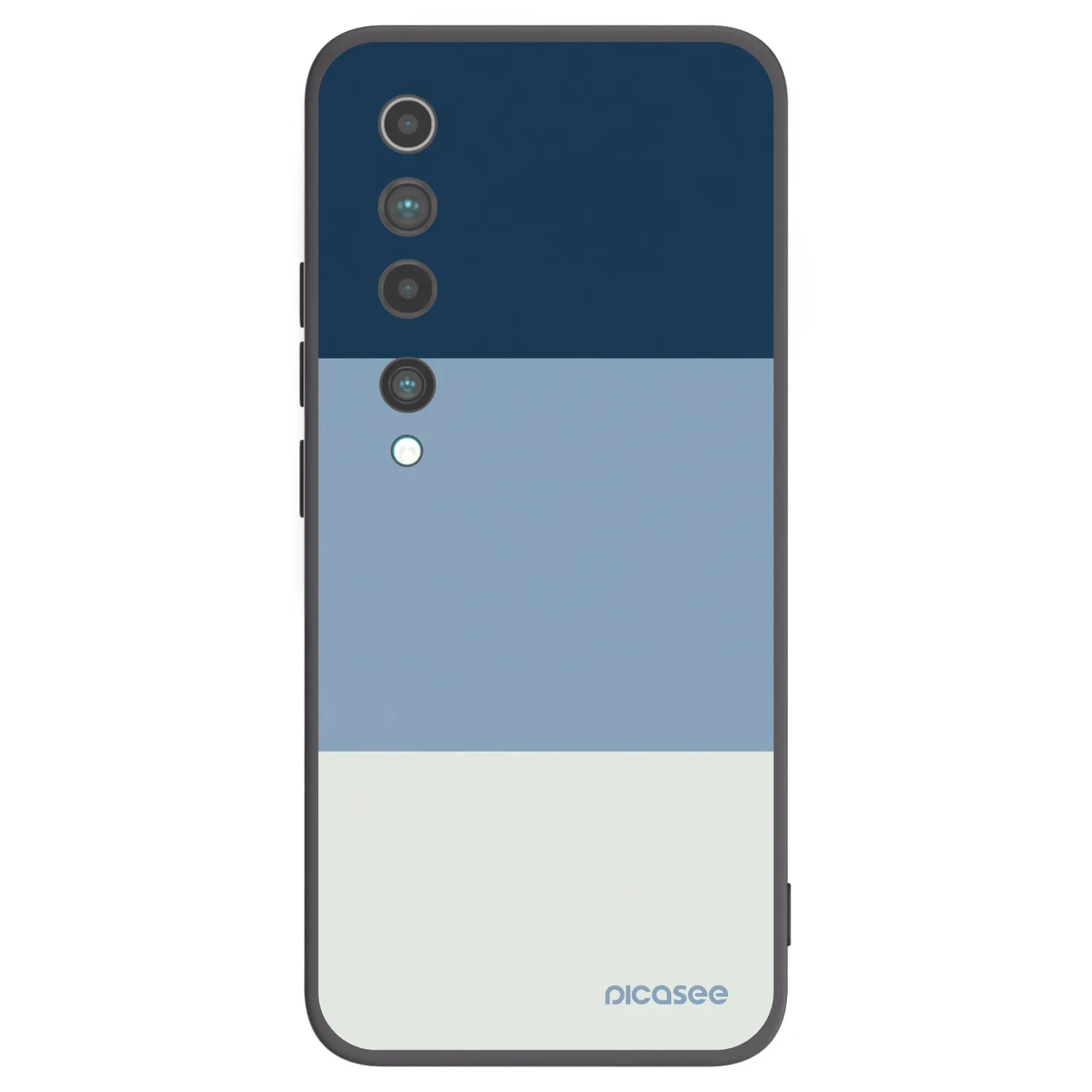 Picasee crna silikonska maskica za Xiaomi Mi 10 - Coastal Blue