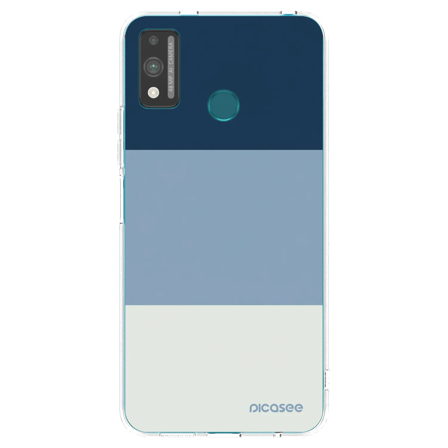 Picasee silikonska prozirna maskica za Honor 9X Lite - Coastal Blue